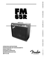 Fender FM-65R - Owners Manual